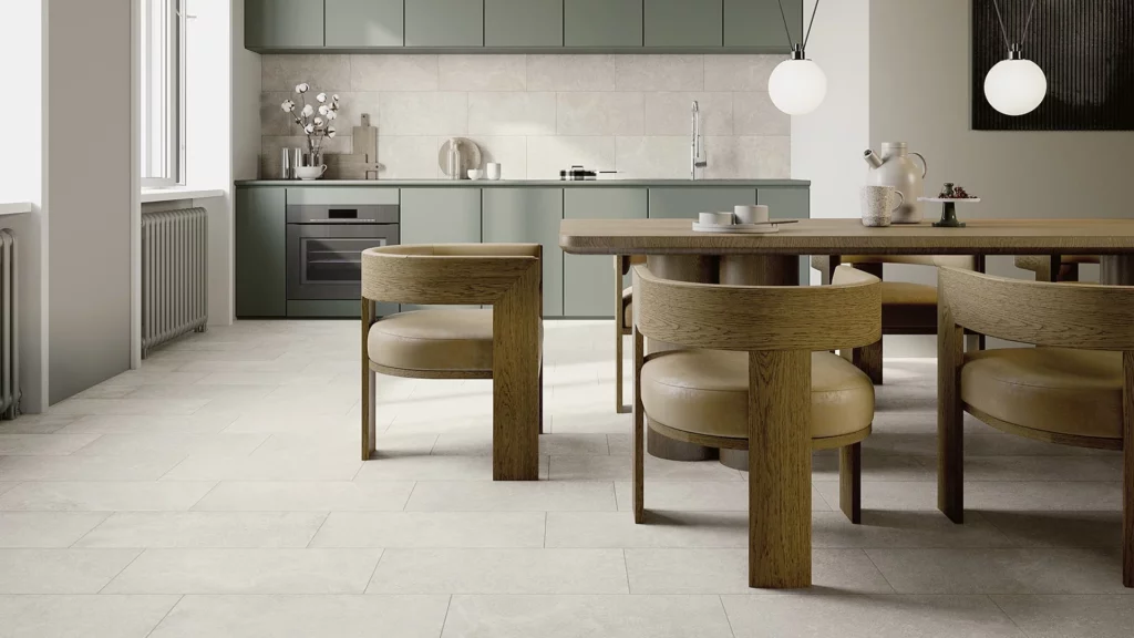 Large-Format Kitchen Floor Tile