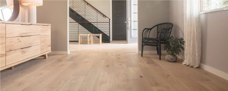 Light wood flooring flowing naturally from one room to another | Leicester Flooring